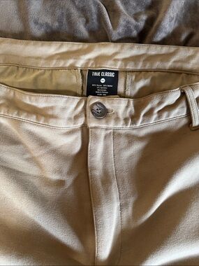 True Classic Men’s Flat Front Shorts in Khaki